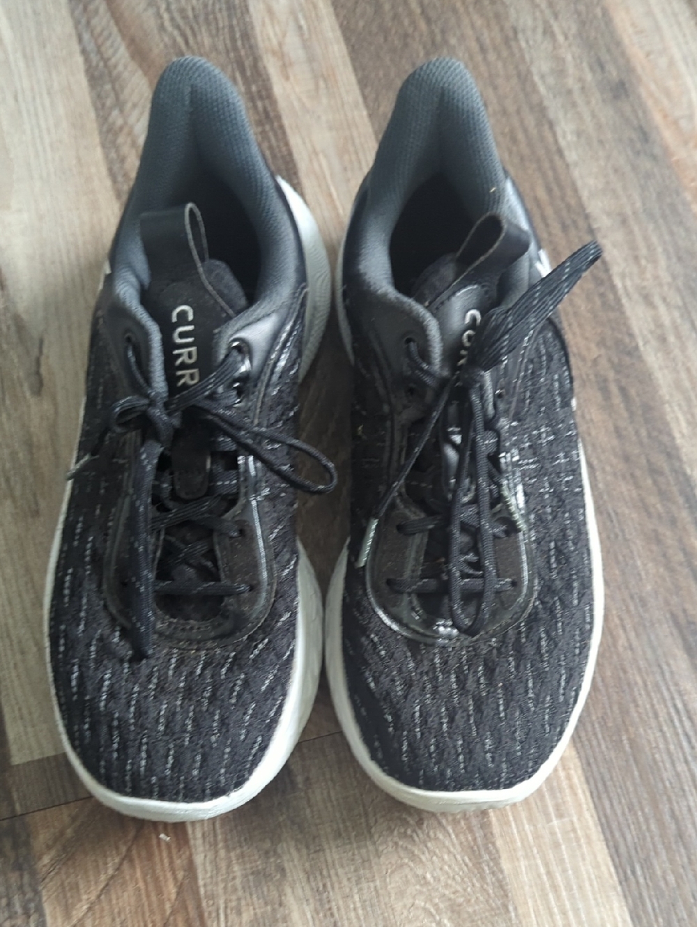 Under Armour Curry Flow 9 Team Black basketball shoes. Men's 8.5